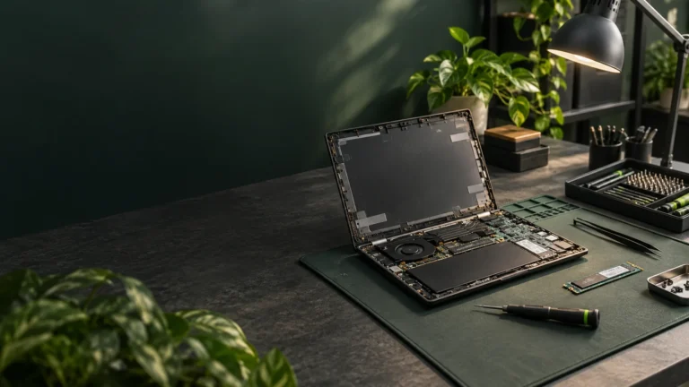 Illustratie: Computer en laptop reparatie
